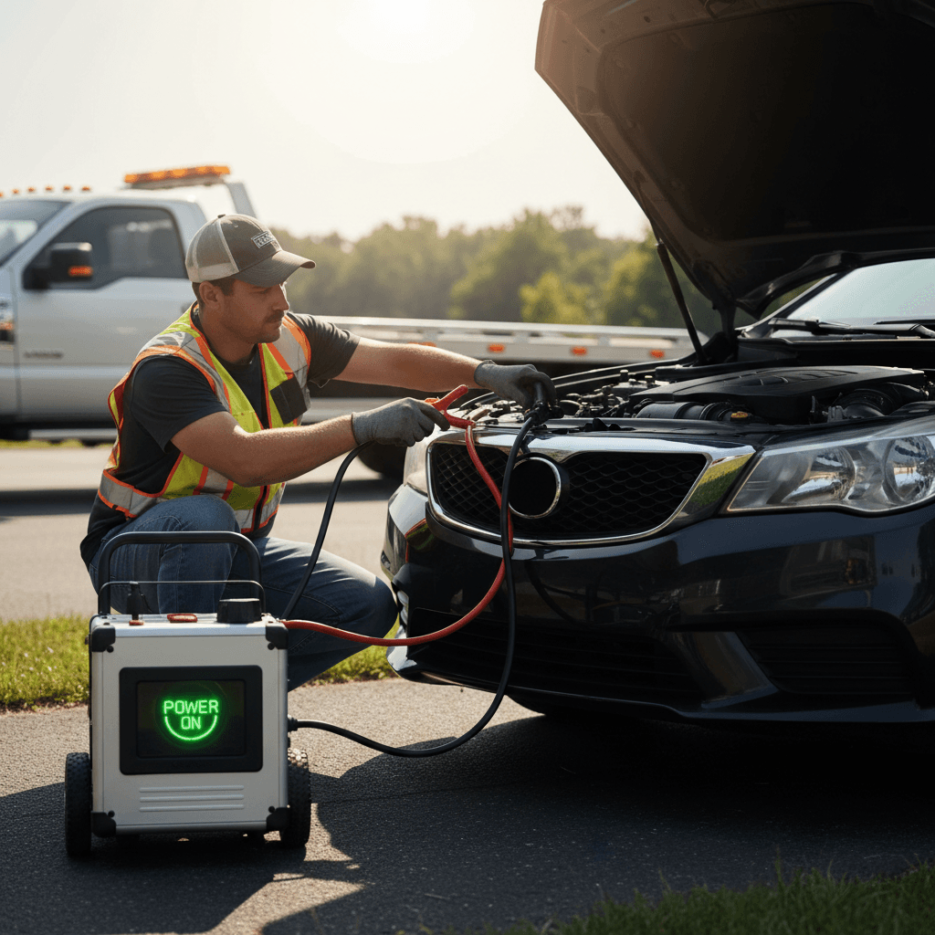 Emergency jump-start service