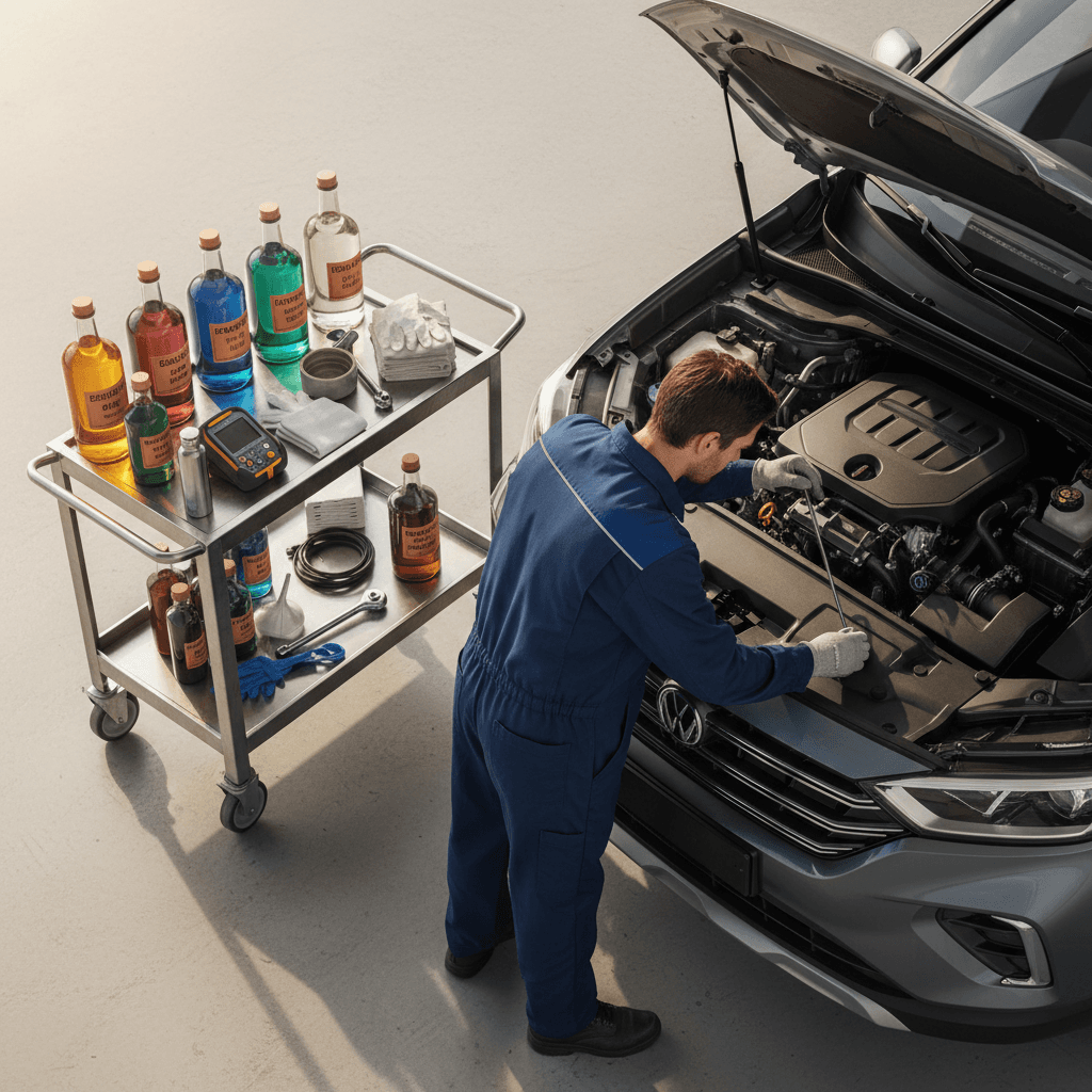 Fluid level inspection and maintenance service